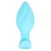 Голубая анальная пробка с вибрацией Cuties Vibrating Mini Butt Plug - 8 см.
