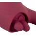 Малиновый вибратор с подвижными язычками 2 Function Vibrator - 20,6 см.