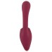 Малиновый вибратор с подвижными язычками 2 Function Vibrator - 20,6 см.