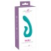 Бирюзовый вибратор NAIRA Dual Heads Vibrator - 17,5 см.