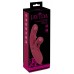 Малиновый вибратор-кролик с функцией постукивания 2 Function Rabbit Vibrator - 22,3 см.