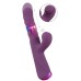 Фиолетовый вибратор-кролик с функцией постукивания и фрикциями 3 Function Rabbit Vibrator - 23,7 см.