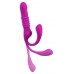 Лиловый вибратор 3 Function Vibrator с функцией фрикций и постукиванием
