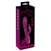 Фиолетовый вибратор 3 Function Vibrator с вращением бусин - 23 см.