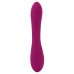 Фиолетовый вибратор 3 Function Vibrator с вращением бусин - 23 см.