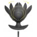 Черная расширяющаяся анальная пробка с вибрацией RC Inflatable Expander Plug with Vibration