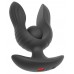 Черная расширяющаяся анальная пробка с вибрацией RC Inflatable Expander Plug with Vibration