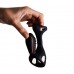 Чёрная насадка на фаллос Gladiator + LRS с трехкнопочным пультом управления Чёрная насадка на фаллос Gladiator + LRS с трехкнопочным пультом управления