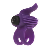 Эрекционное кольцо с подхватом мошонки и стимуляцией клитора Bullet Lastic Ring