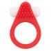 Красное эрекционное кольцо LIT-UP SILICONE STIMU RING 1 RED