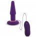 Фиолетовая анальная вибропробка APEX BUTT PLUG LARGE PURPLE - 15 см.