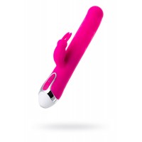 Розовый вибратор с клиторальным стимулятором Balle - 23 см. Розовый вибратор с клиторальным стимулятором Balle - 23 см.