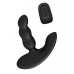 Черный силиконовый стимулятор простаты Levett Nitoc с пультом ДУ