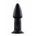 Черный анальный вибратор 5INCH RECHARGEABLE BUTTPLUG - 12,7 см.