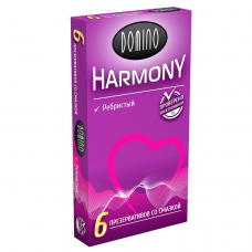 Презервативы Domino Harmony ребристые, 6 шт со смазкой