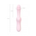 Розовый вибратор-кролик с ласкающим язычком Orali - 22 см.