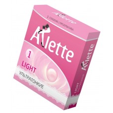 Ультратонкие презервативы Arlette Light - 3 шт.