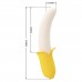 Силиконовый вибратор Banana Geek - 19,5 см.