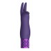 Фиолетовая перезаряжаемая вибпоруля Elegance - 11,8 см.