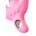 Розовый поворотный вибратор c клиторальным стимулятором Twistme - 19,5 см.