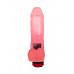 Нежно-розовый гелевый вибратор-фаллос - 15,5 см.