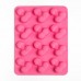 Ярко-розовая силиконовая форма для льда с фаллосами