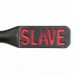 Черная гладкая шлепалка SLAVE - 38 см.