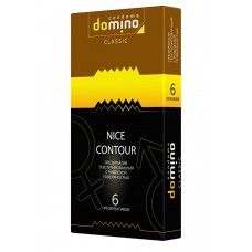 Презервативы с рифленой поверхностью DOMINO Classic Nice Contour - 6 шт.