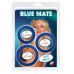 Набор из 3 синих эрекционных колец Blue Mate