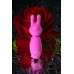 Розовый мини-вибратор Eromantica PUSS с ушками - 8,5 см.