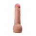 Реалистичный фаллоимитатор с розовой головкой - 21 см.