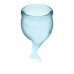 Набор голубых менструальных чаш Feel secure Menstrual Cup