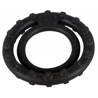 Чёрное кольцо для пениса Steely Cockring