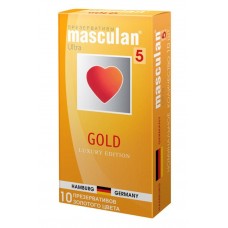 Презервативы Masculan Gold с ароматом ванили - 10 шт.