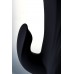 Чёрный вибратор WANAME Thunder с клиторальным отростком - 24,2 см.
