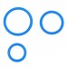 Набор из 3 синих эрекционных колец «Оки-Чпоки»
