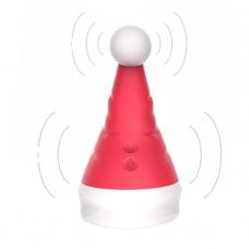 Красный вибростимулятор в форме колпака Magical Santa Hat
