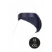 Черные трусики для страпона с вибропулей - размер XL-XXL