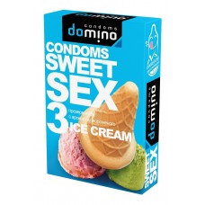 Презервативы для орального секса DOMINO Sweet Sex с ароматом мороженого - 3 шт.