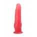 Розовый фаллоимитатор с шипами для клиторальной стимуляции - 17,8 см.