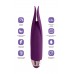 Фиолетовый клиторальный вибростимулятор FLO - 18,5 см.