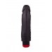 Вибратор-реалистик черного цвета - 17,5 см.