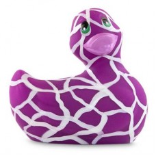 Вибратор-уточка Big Teaze Toys I Rub My Duckie 2.0, бело-фиолетовый E29019 (жен. вибратор)