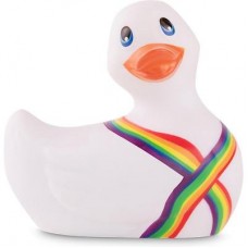 Вибратор-уточка Big Teaze Toys I Rub My Duckie 2.0, белый E29020 (жен. вибратор)