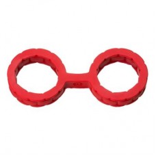 Japanese Bondage Silicone Handcuffs - Red 2102-01-BX