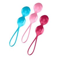 Тренажер Кегеля Satisfyer V Balls (set of 3) Голубой, розовый, красный, J01511N