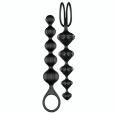 Набор анальных цепочек Satisfyer Beads  (set of 2) (black)  Черный, J01753/J01756BlackSet