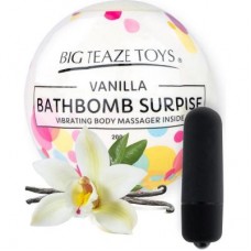 Бомба для ванны и вибропуля Big Teaze Toys - Bath Bomb Surprise, ваниль  E29023 (жен. набор)