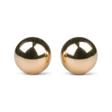 Вагинальные шарики Easytoys Gold Ben Wa Balls 22mm, золотые ET075GLD