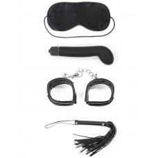 Набор Deluxe Bondage Kit для игр (маска, вибратор, наручники, плётка)